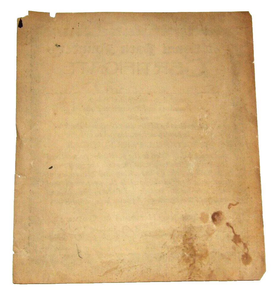 Vtg 1920/30s Great Smoky Mountains Natl Park Founder’s Certificate TN/NC History