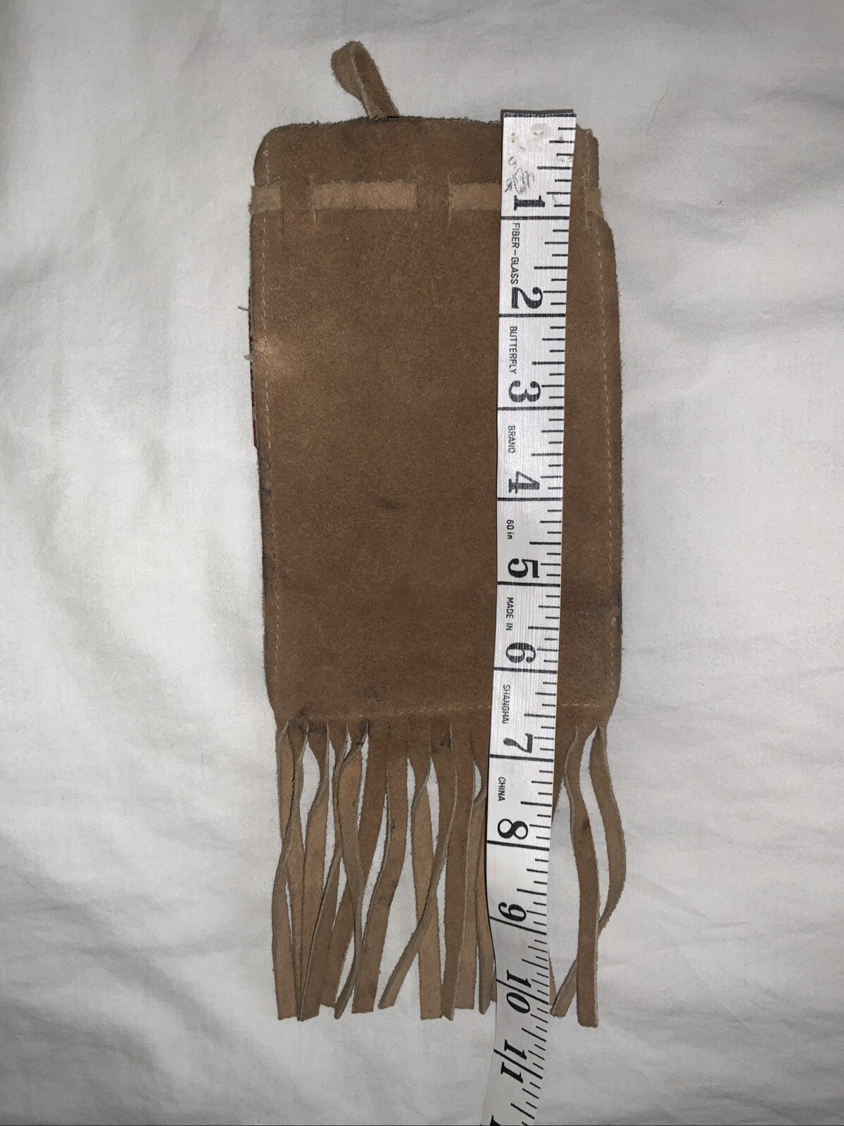Souvenir San Antonio Texas Leather Bag Pouch Native Sioux Style