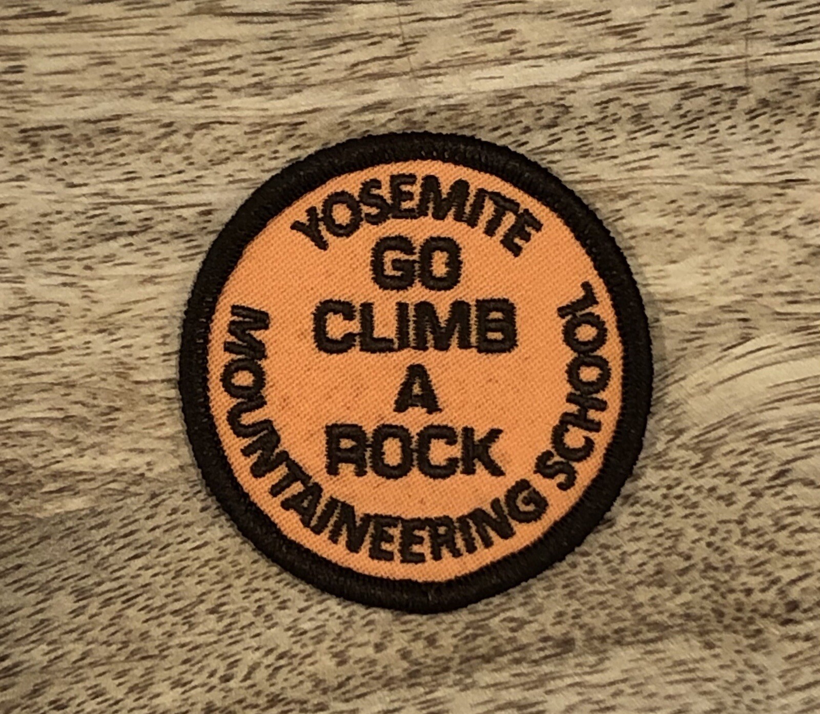 Retro Yosemite Mountaineering School “Go Climb A Rock” Patch