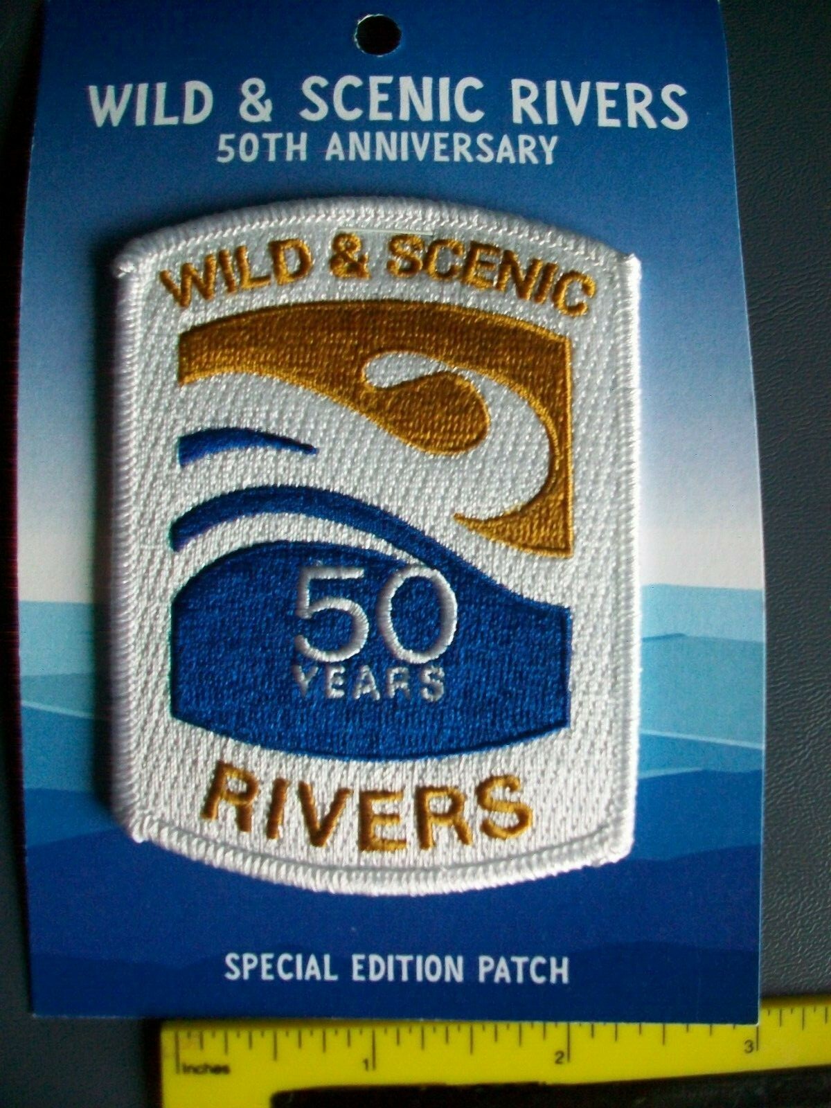 Wild & Scenic Rivers Patch 50 Years 50th Anniversary Collectors Special Edition
