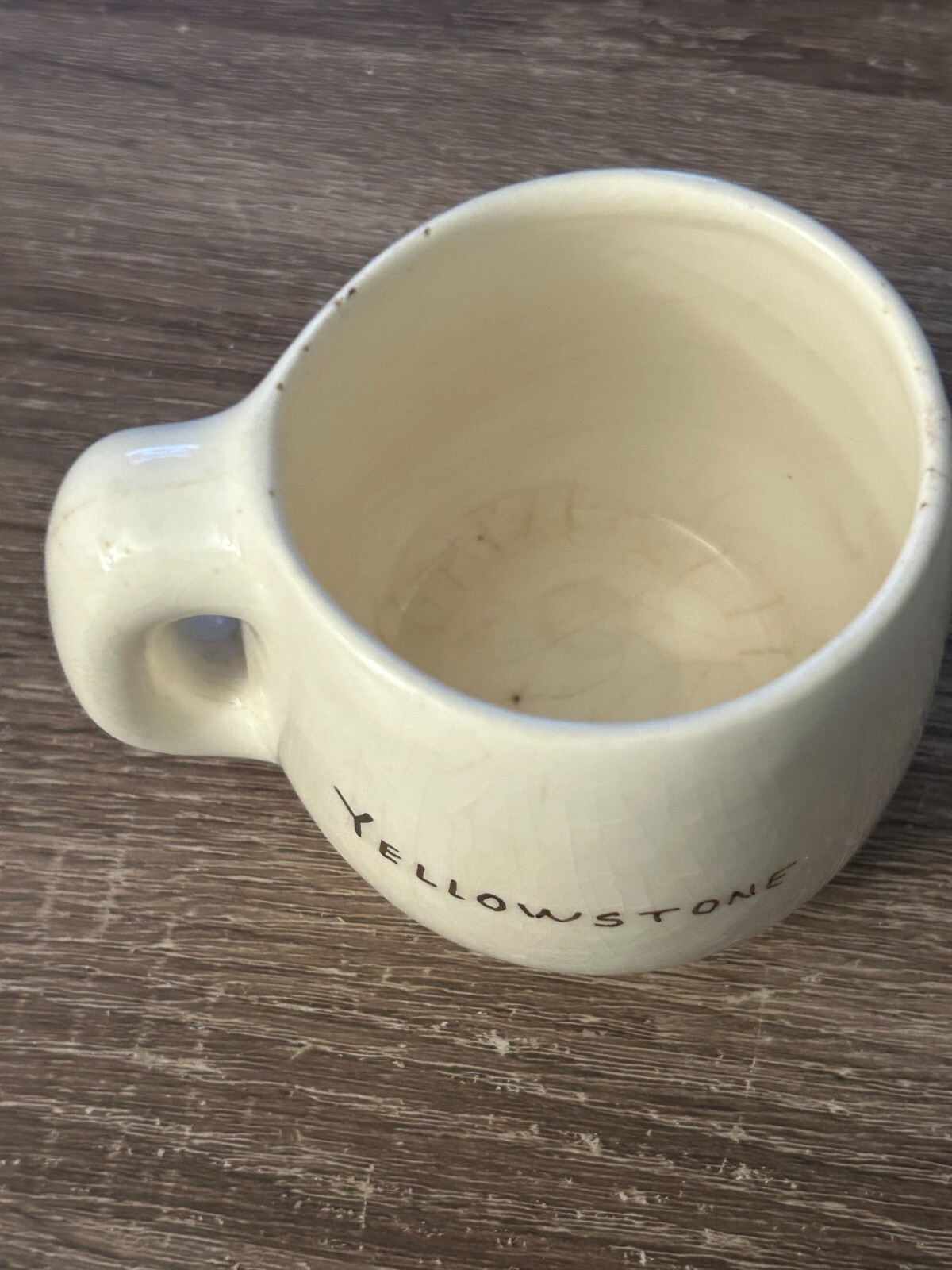 Vintage Pottery SMAL MUG Yellowstone BY ALINE