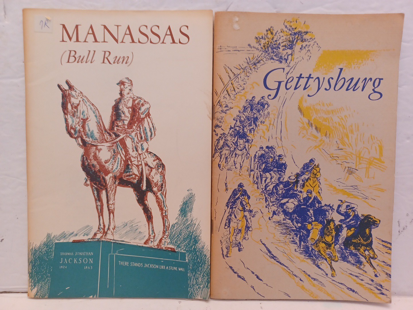 MANASSAS (BULL RUN)VA 1961 & GETTYSBURG 1961 National Park Service Handbooks