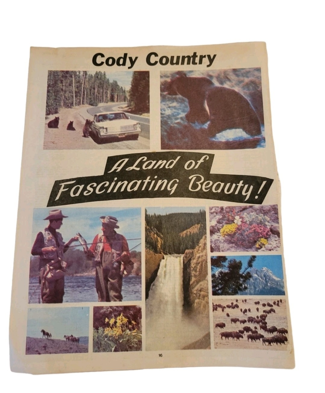 Vintage Yellowstone National Park & Buffalo Bill Cody Country Guide Travel Book