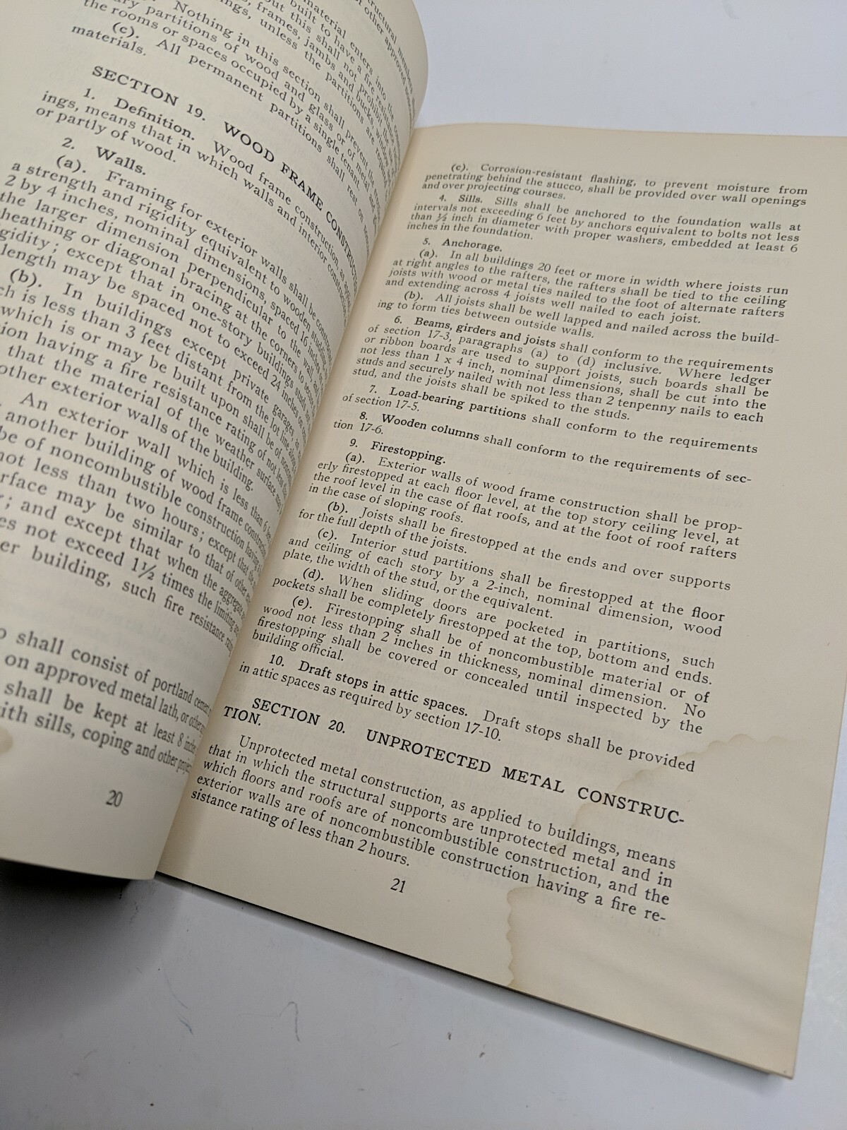 National Building Code 1949 booklet National Board of Fire Underwriters New York