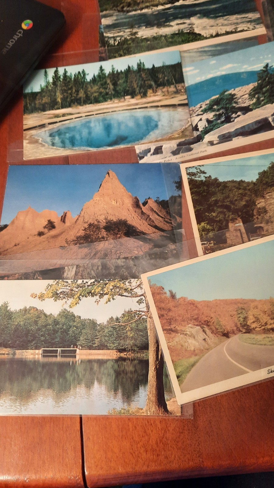 Vtg 25 National & State Park Postcards Standard Size Half Posted From 50’s 60’s