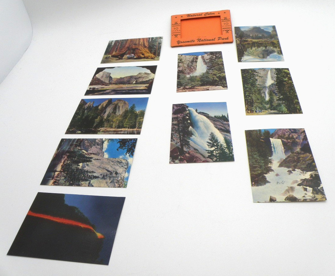 Vtg 1950s Yosemite National Park Curt Teich MINI Souvenir Picture Pack 10