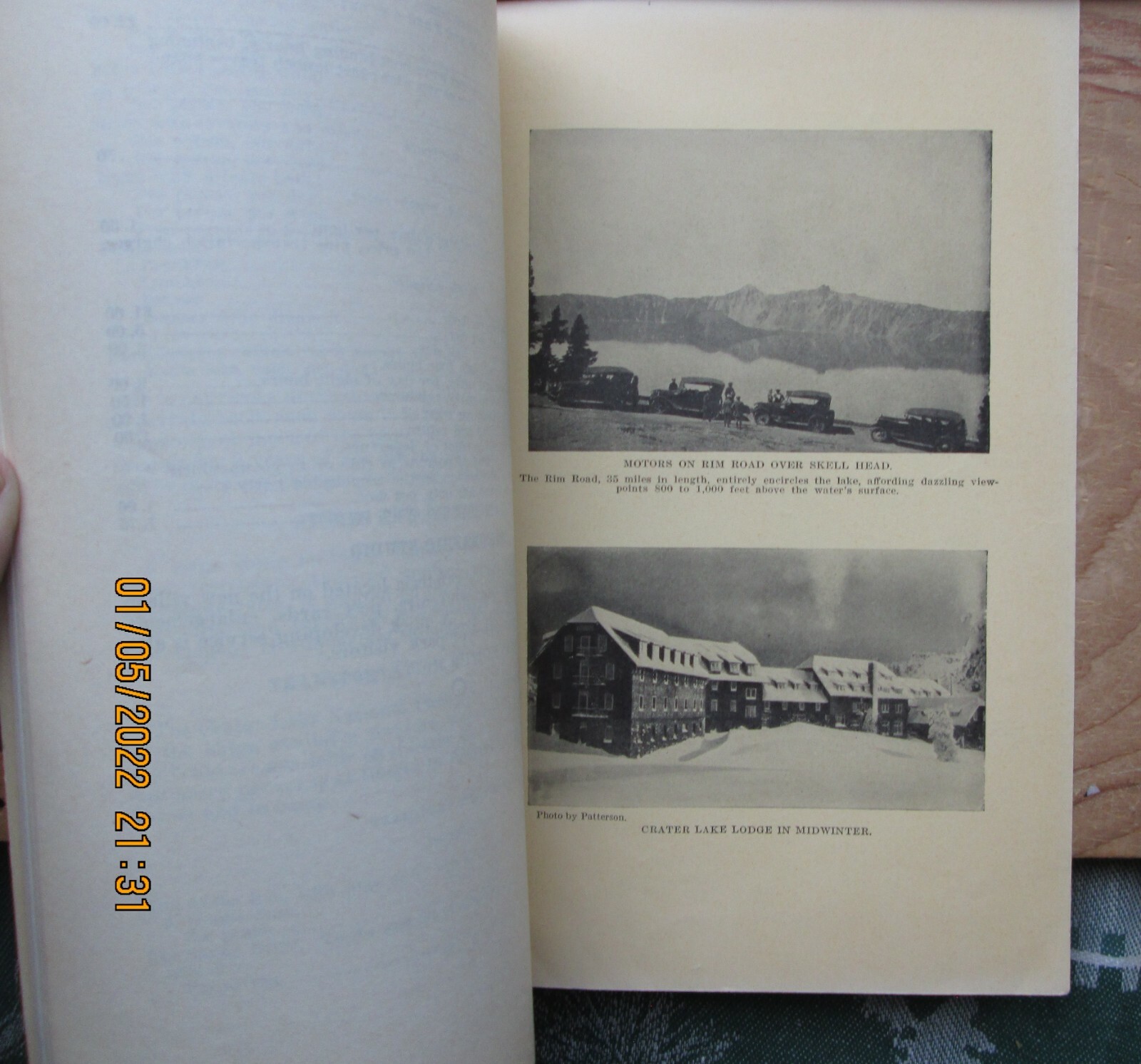 crater lake national park oregon travel guide maps 1930s booklet