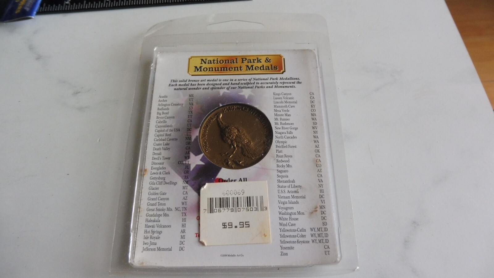 LOT (3) 2009 SMOKY MOUNTAINS COLLECTOR’S COIN MEDAL 75TH ANNIVERSARY SOUVENIR NP