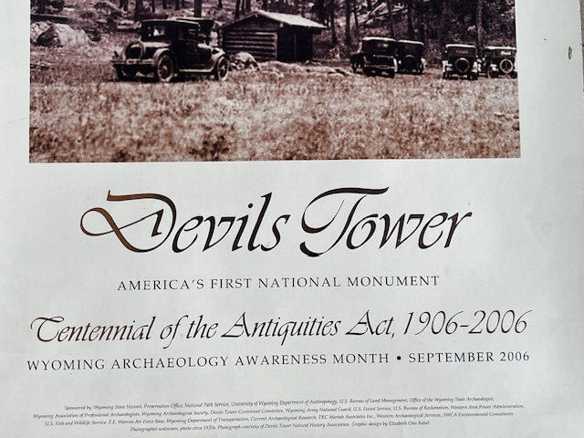 Centennial Poster 2006 Devil’s Tower National Monument Wyoming Archaeology