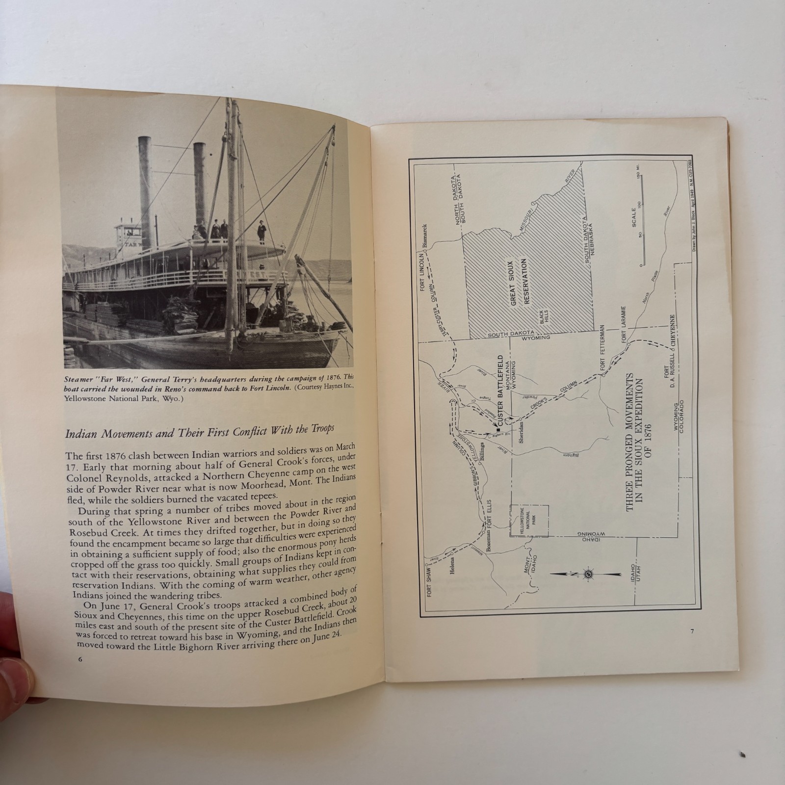 Custer Battlefield National Park Montana Vintage Travel Booklet 1961