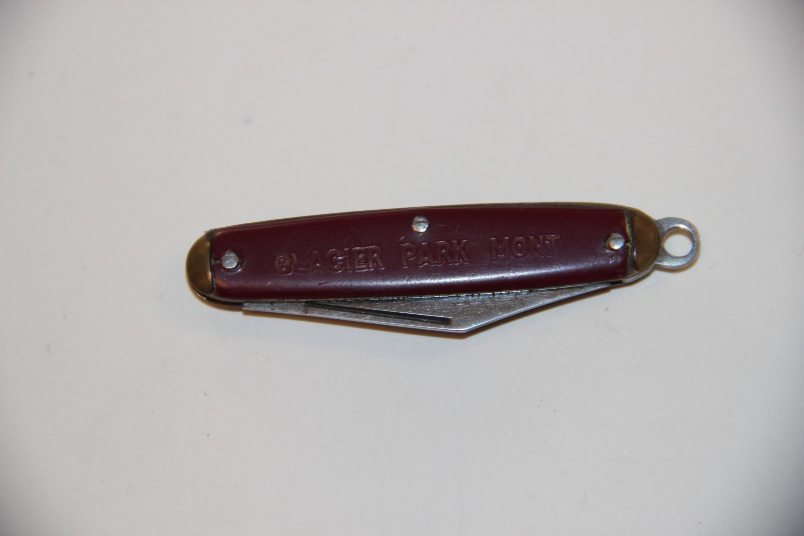Vintage Glacier National Park Montana Pocket Knife Used USA Souvenir