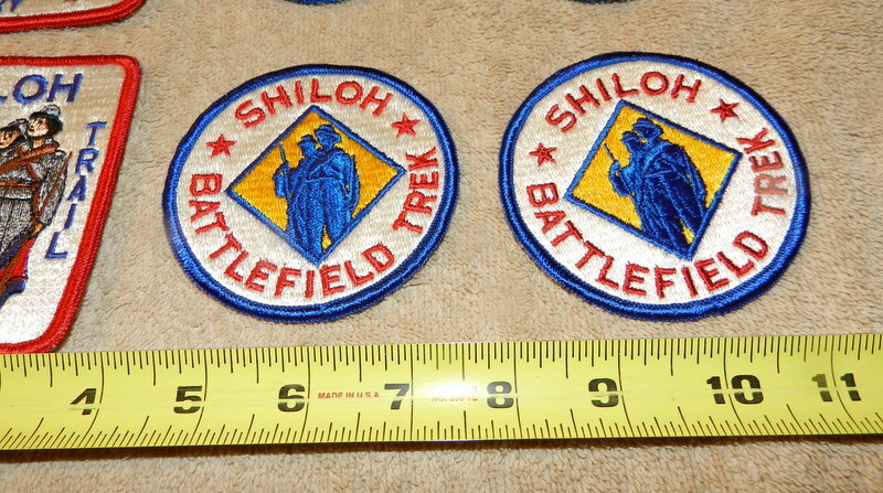 1972 SHILOH Military Trail Battlefield Trek National Park Centennial 9 PATCH LOT