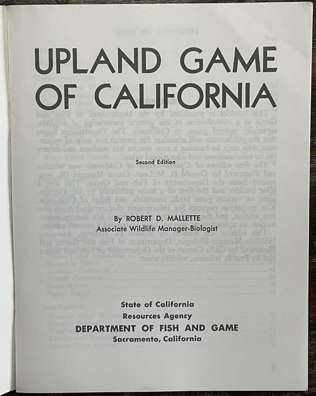 1970s Big Game-Waterfowl-Furbearers Pamphlets-California Dept of Fish & Game-4