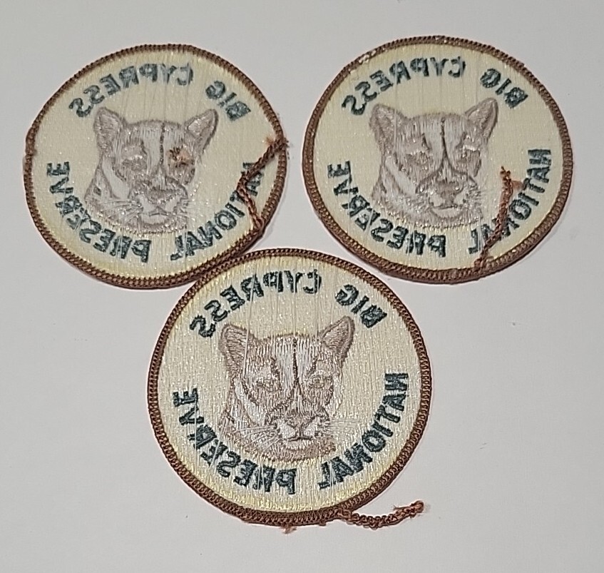 (3) Big Cypress National Preserve Souvenir Travel Patch
