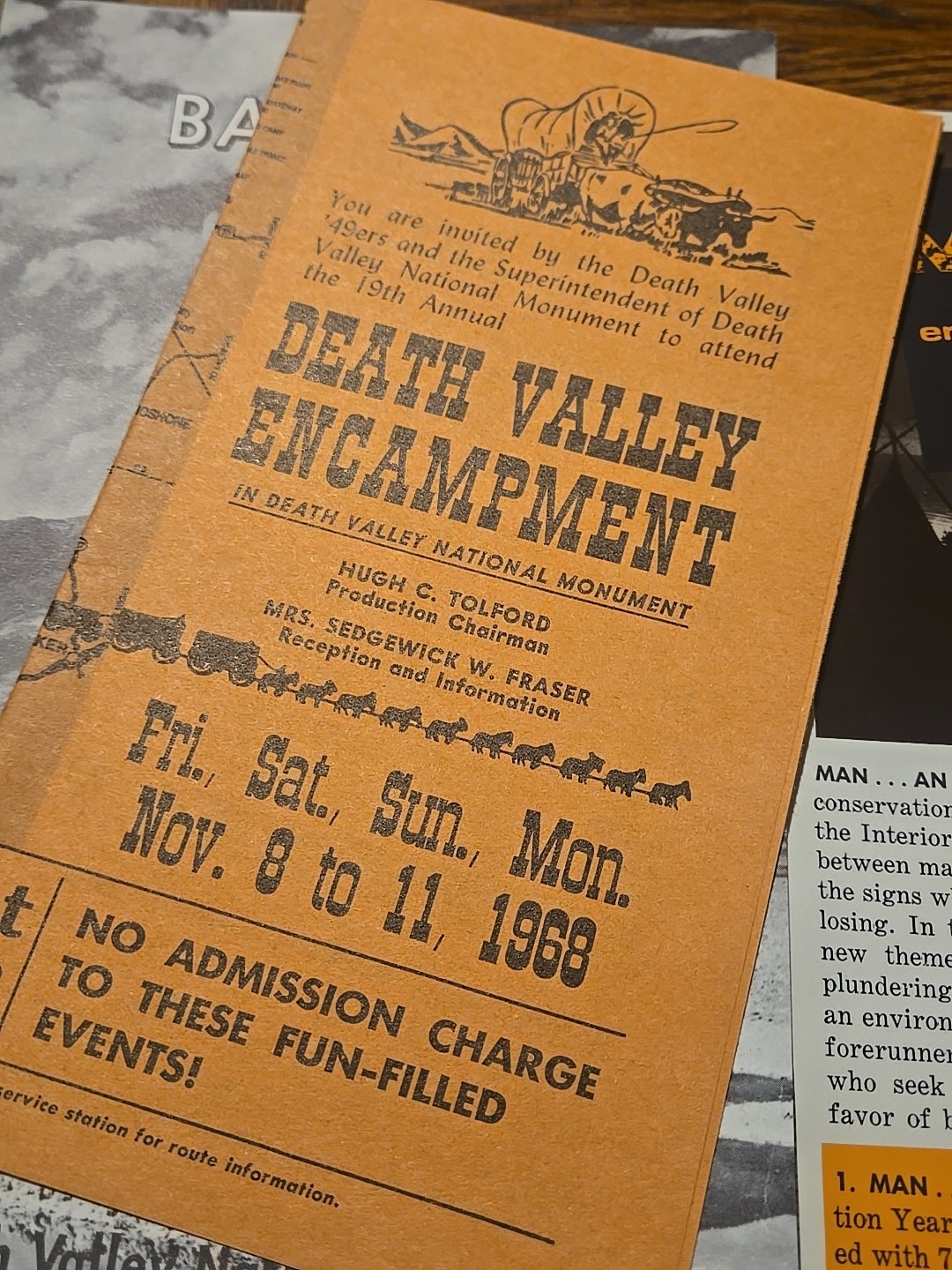 Vintage Badwater Self- Guiding Auto Tour Death Valley California 1968 Brochure
