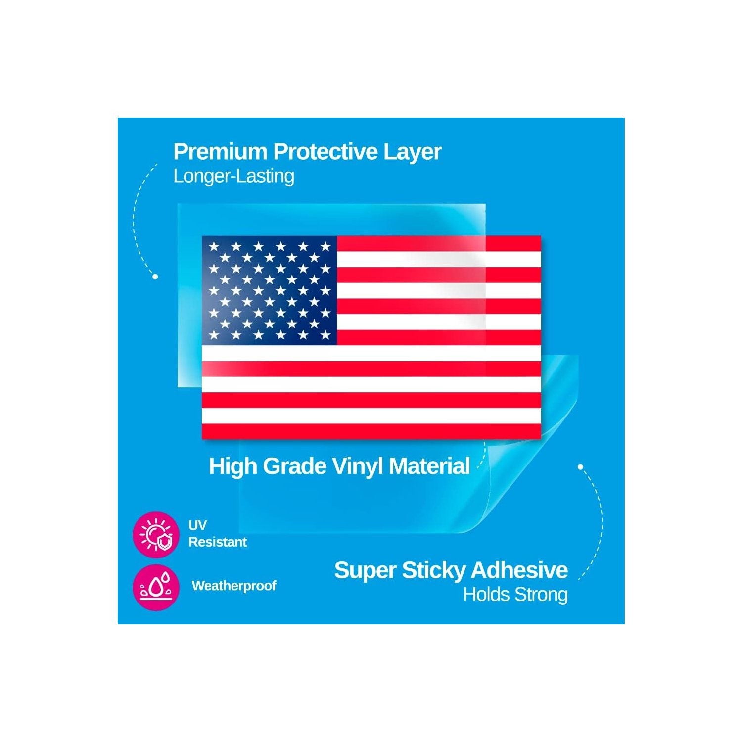 Vinyl National Park Decals 63 Count Round Stickers for Travel and Scrapbook