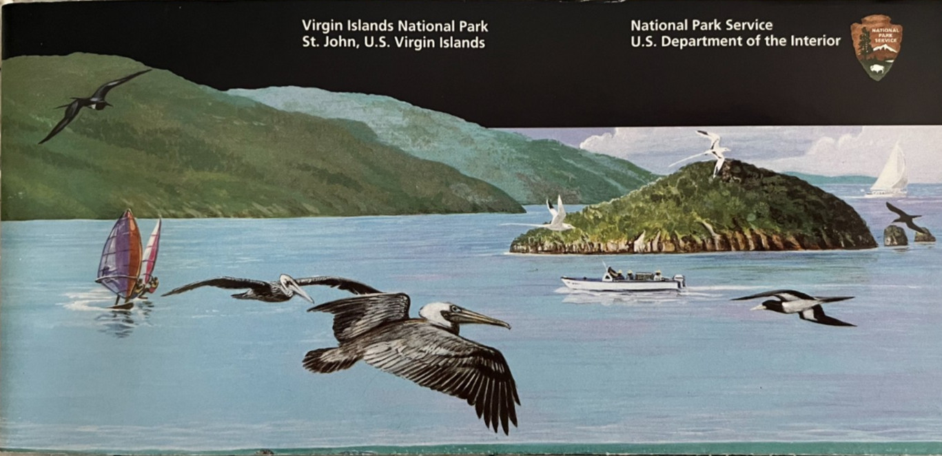 Vintage 2008 VIRGIN ISLAND NP NATIONAL PARK SERVICE UNIGRID BROCHURE/MAP New