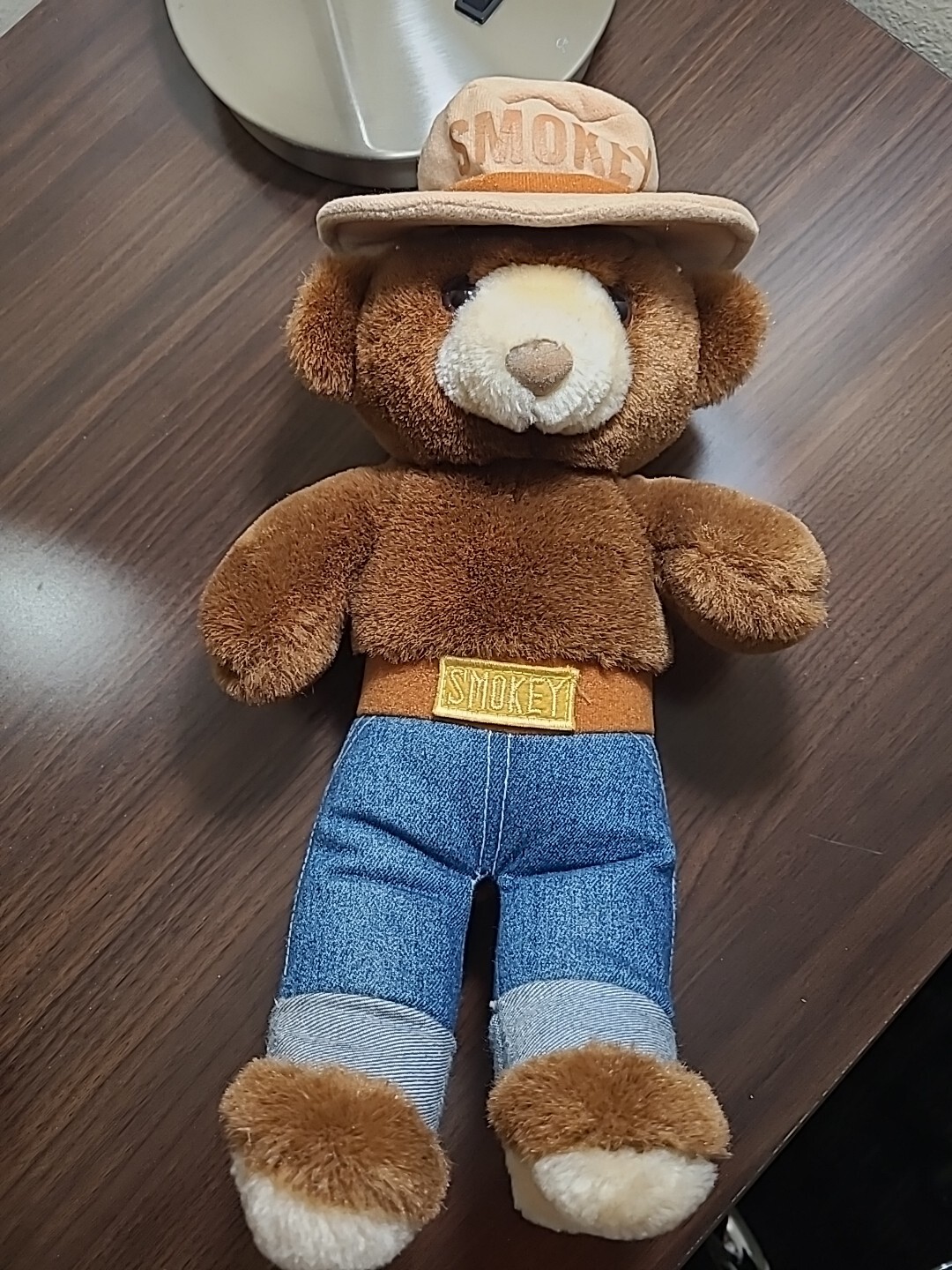 VTG Smokey The Bear Plush Bear 12″ Three Bears Inc 1980s