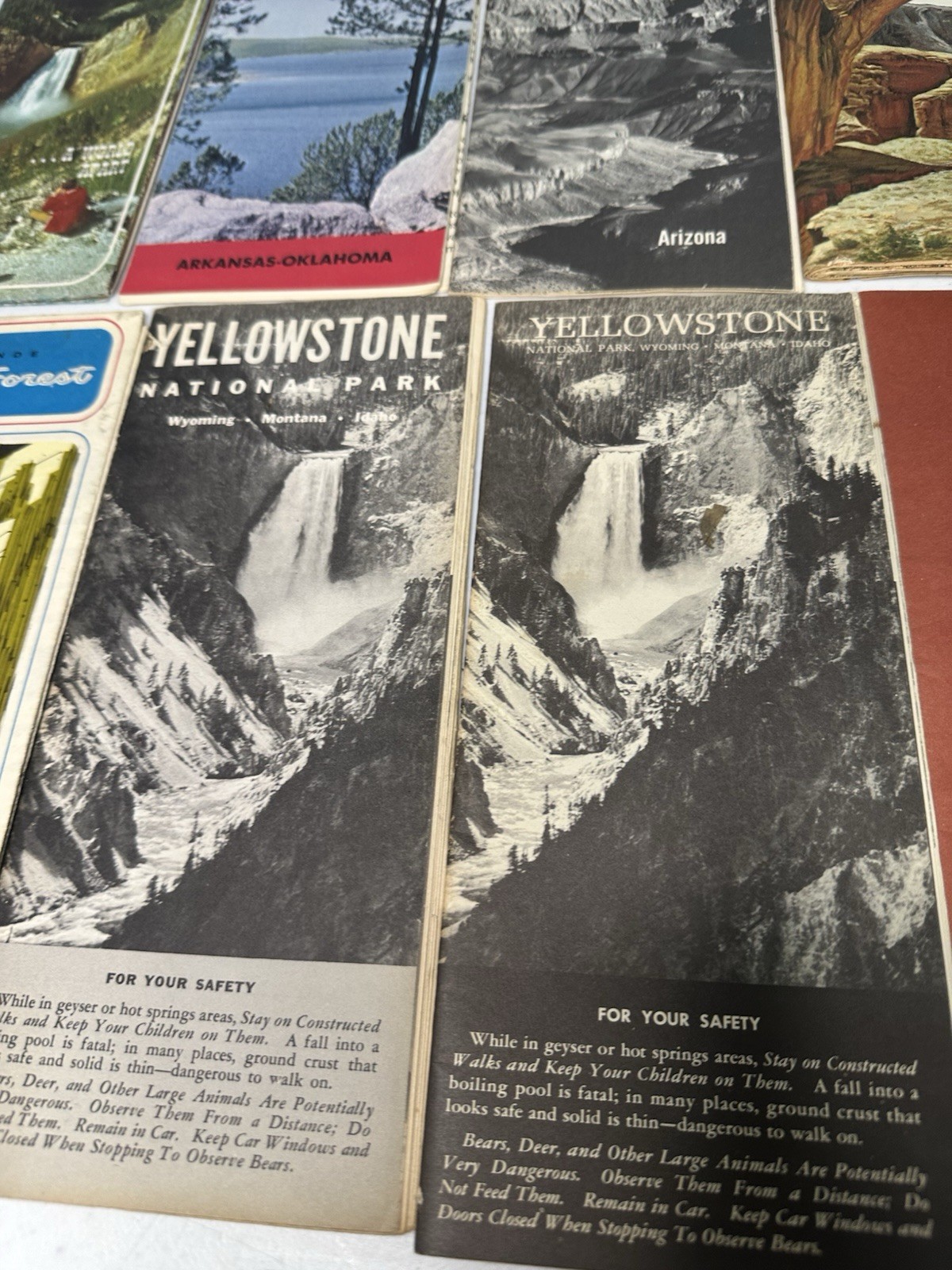 NATIONAL PARKS BROCHURES 1960’s-70’s Yellowstone National Forrest’s Lot Of 19