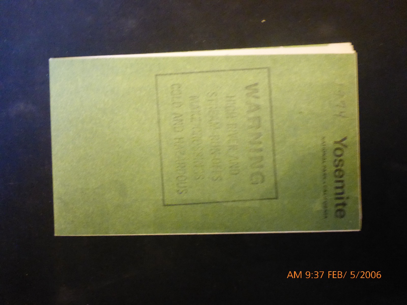 Vintage 1969 Yosemite National Park Map Brochure – U.S. Dept of Interior