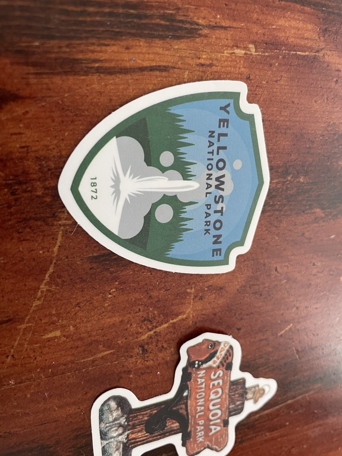 2 Set Yellowstone 1872 & Sequoia National Park Outdoor Wilderness Sticker Decal