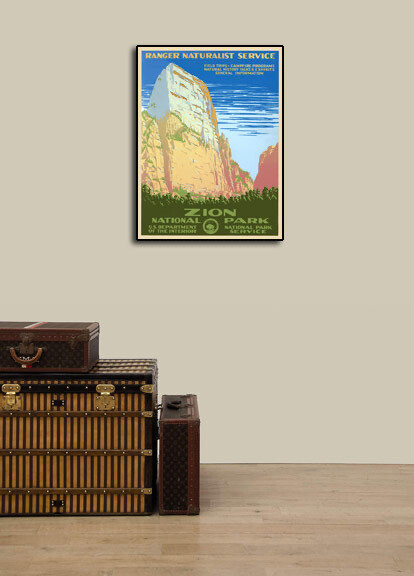 1930s “Zion National Park” Vintage Style WPA Travel Poster – 20×28