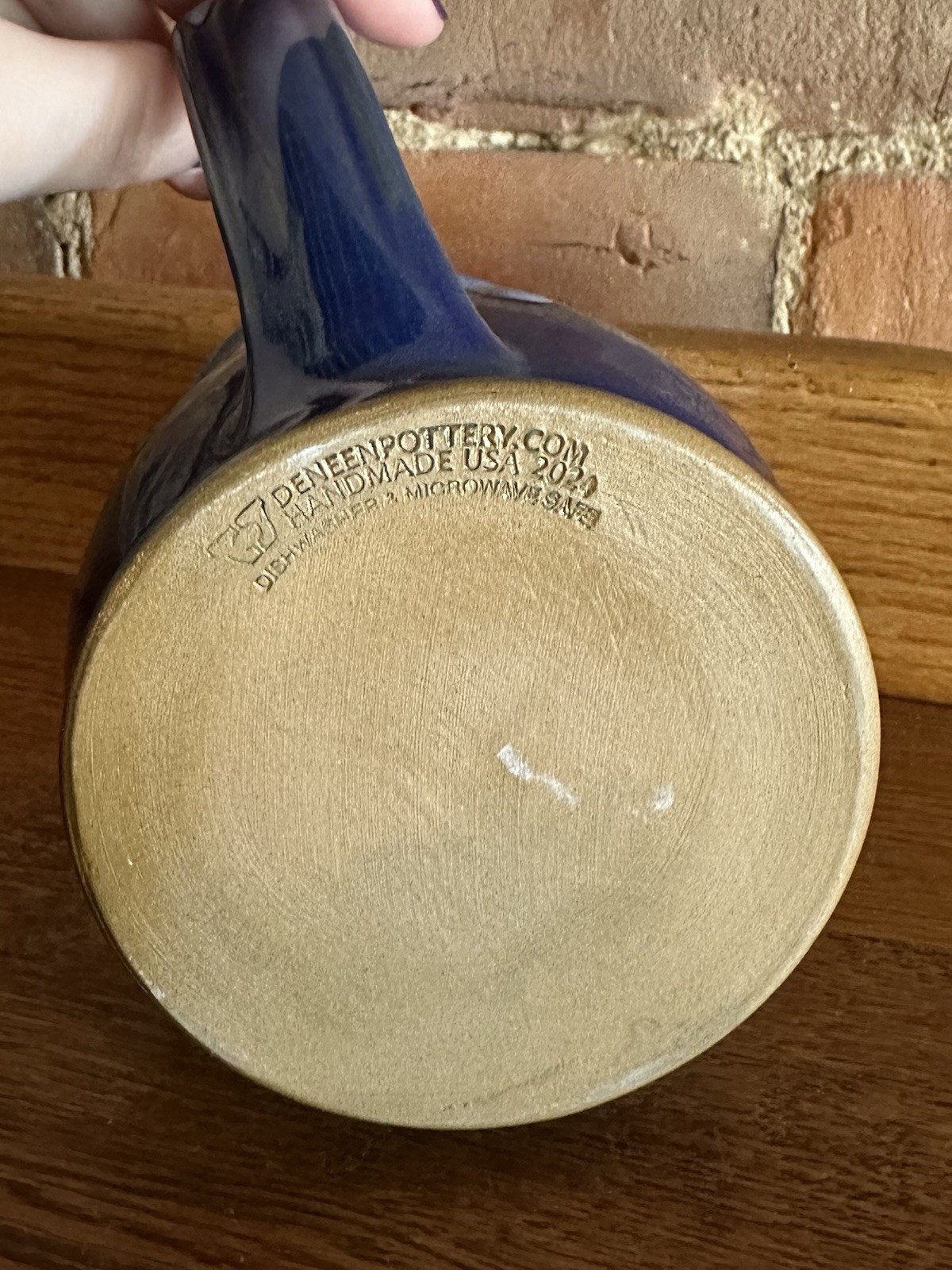 Deneen Pottery Great Smoky Mountains National Park Handthrown USA Blue Mug 2024
