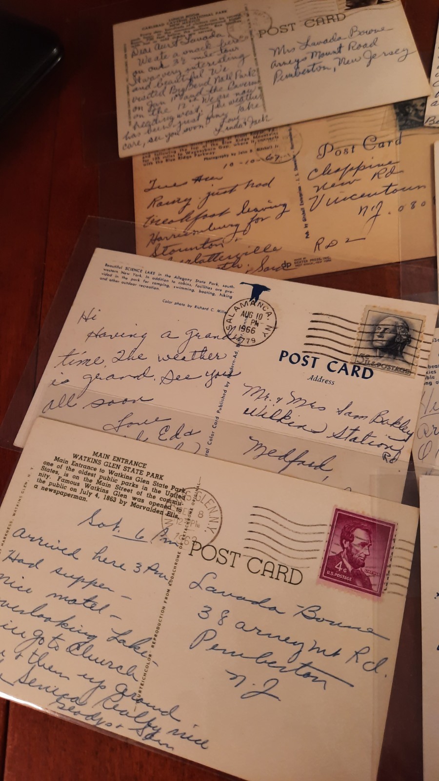 Vtg 25 National & State Park Postcards Standard Size Half Posted From 50’s 60’s