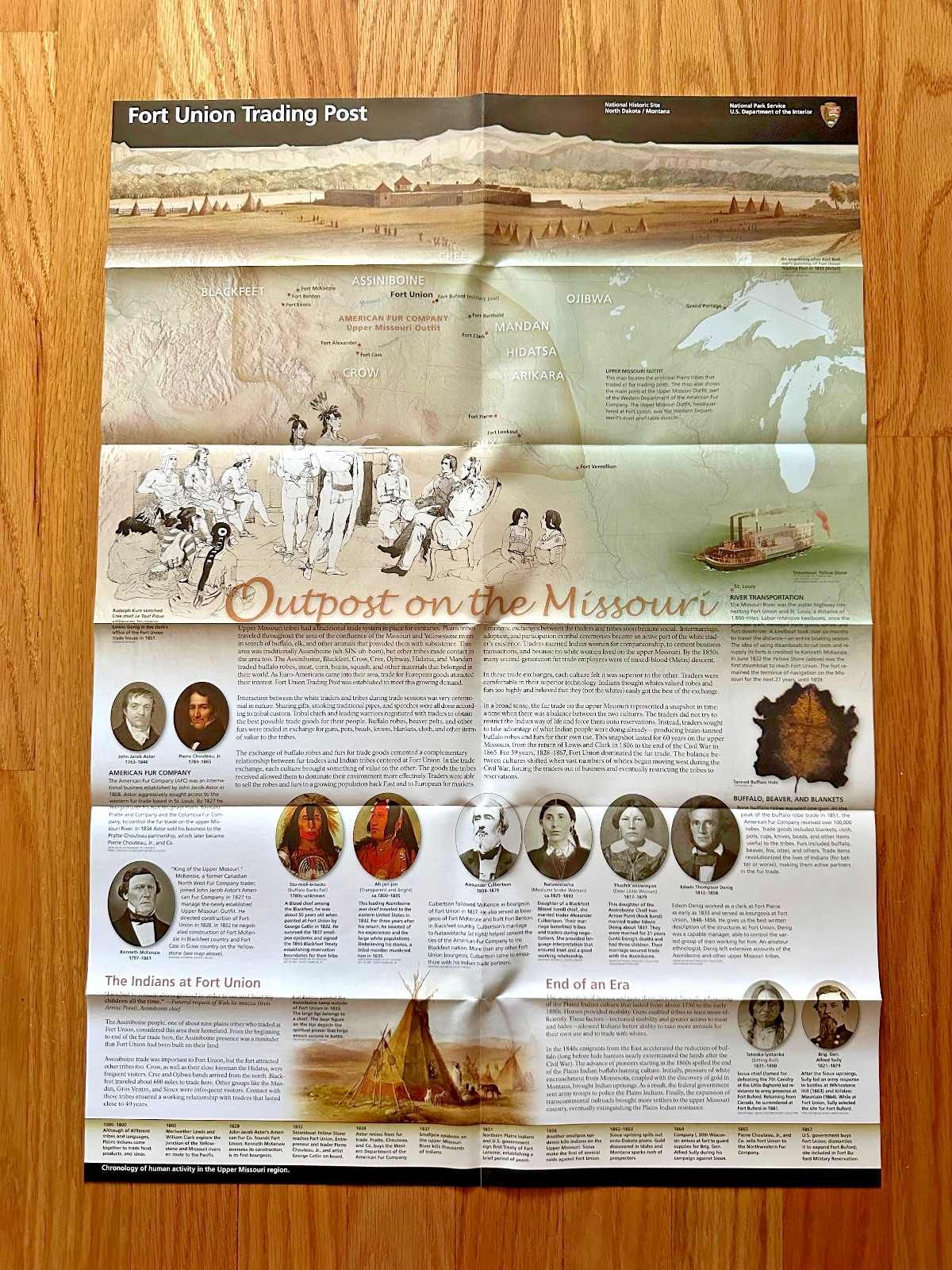 Fort Union Trading Post Natl Historic Site National Park Service Brochure