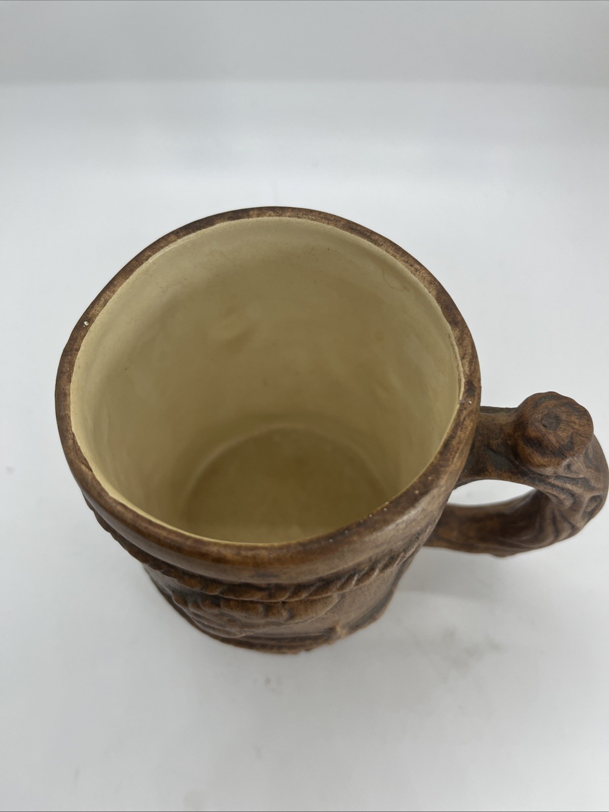 Vintage 1970’s Yellowstone National Park Geyser On Faux Wood Ceramic Mug