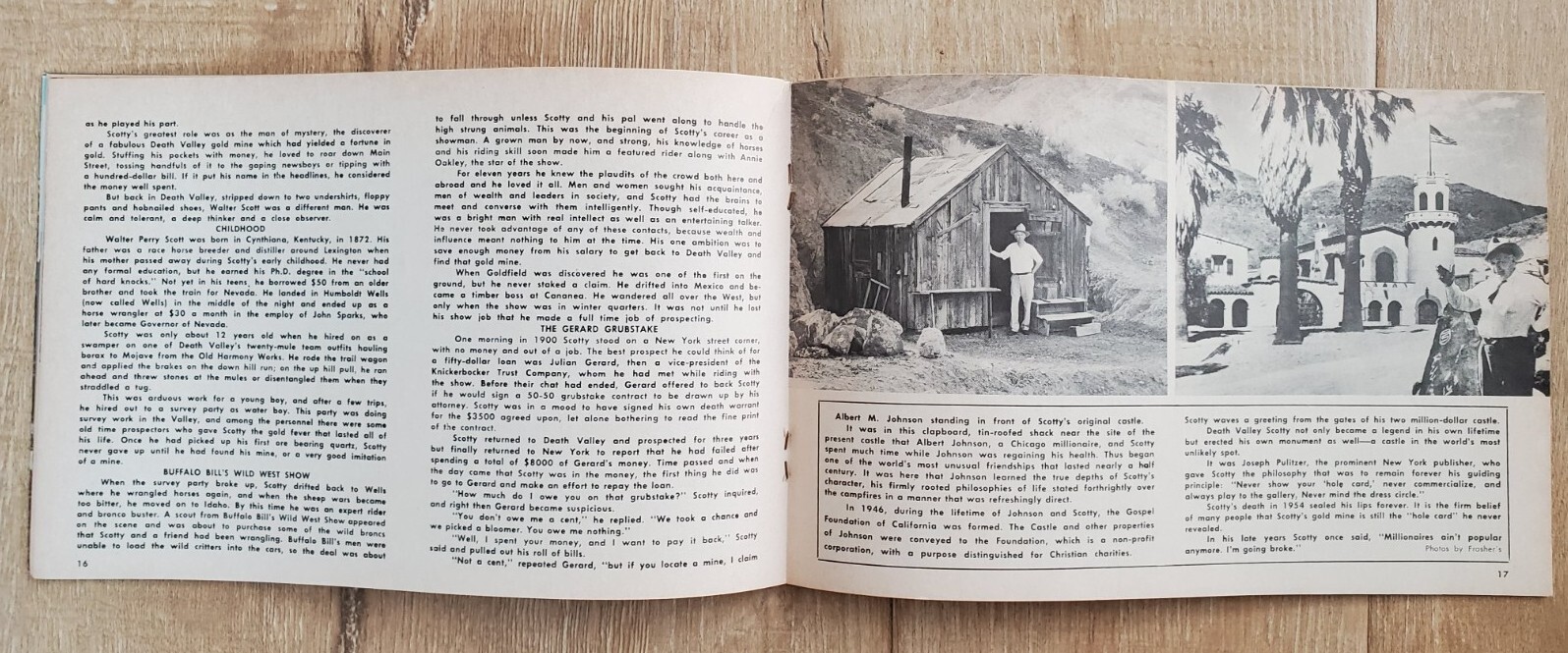 THE DEATH VALLEY STORY Ferris H. Scott 1957 Vintage Booklet Western Resort Pub