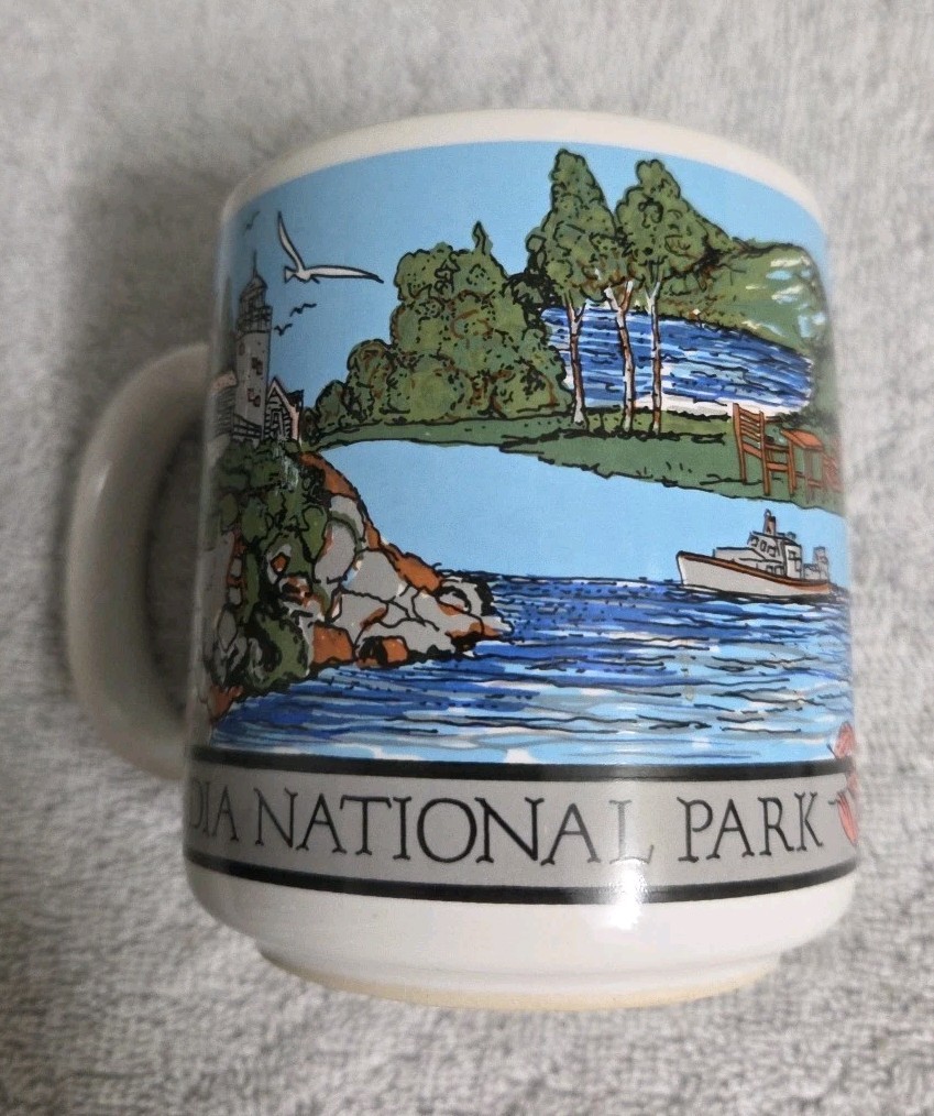 Acadia National Park, Bar Harbor, Maine Souvenir Coffee Mug EUC!