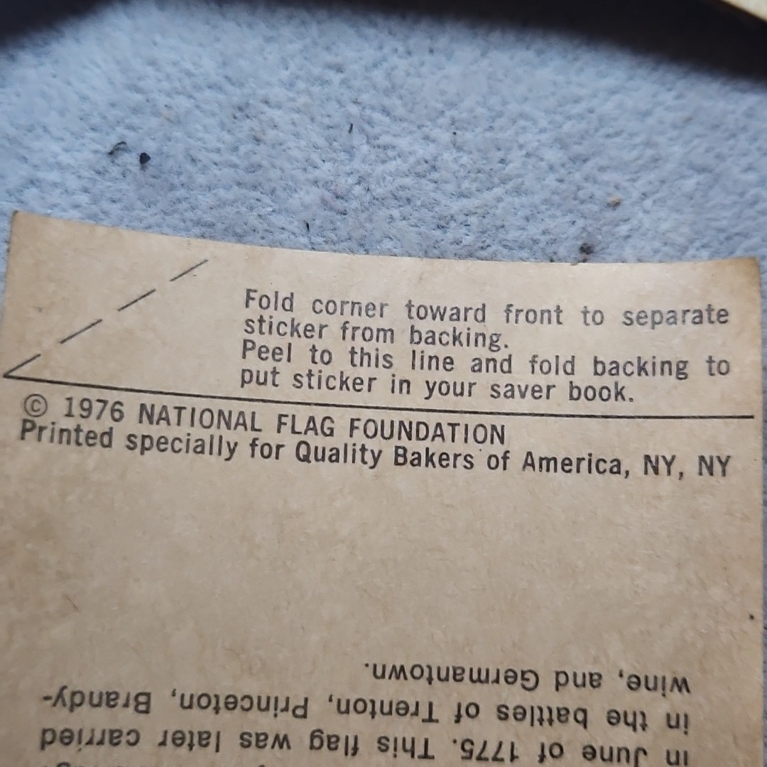 22 Stickers from 1976 National Flag Foundation & Deck Flags of Civil War