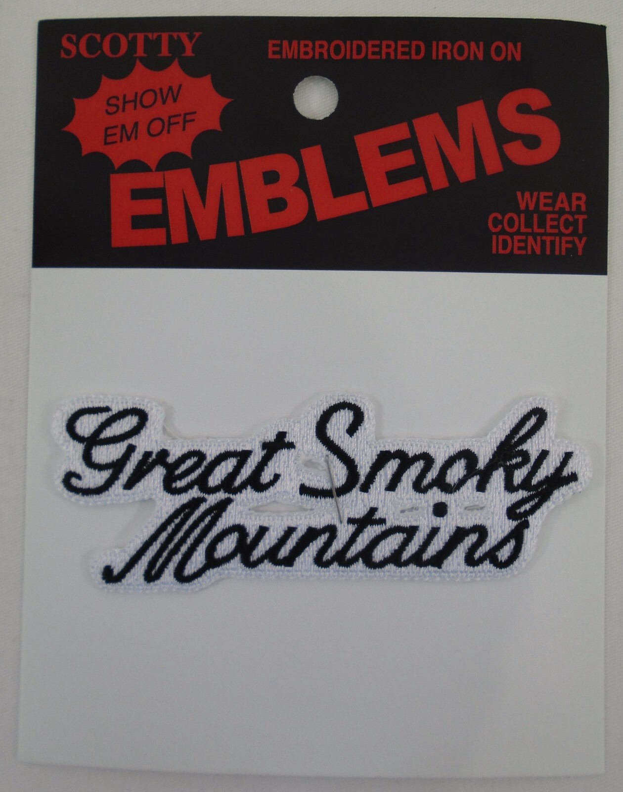 Great Smoky Mountains Iron On Patch Gatlinburg Pigeon Forge Tennessee GSMNP