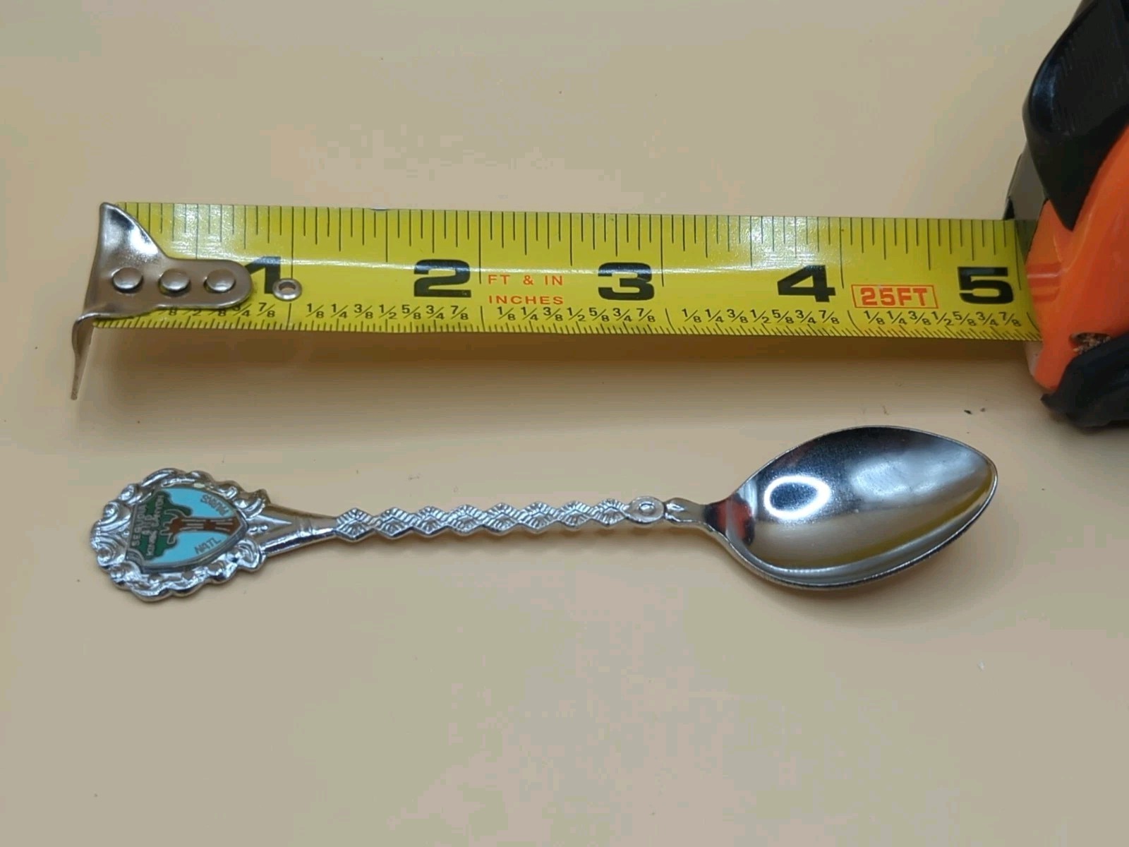 SEQUOIA & KINGS CANYON NATIONAL PARKS VTG Souvenir Spoon Collectible Silver Tone