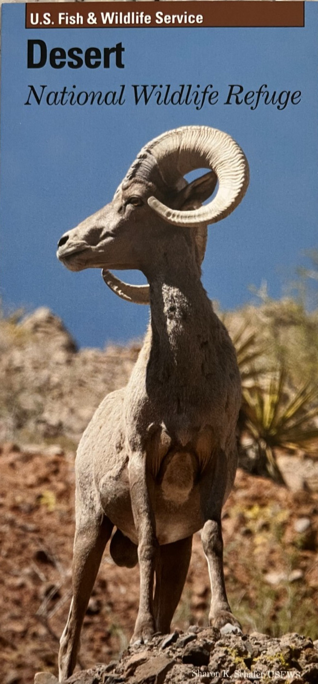 DESERT NATIONAL REFUGE – NV U.S. Fish & Wildlife RACK CARD BROCHURE Not NPS