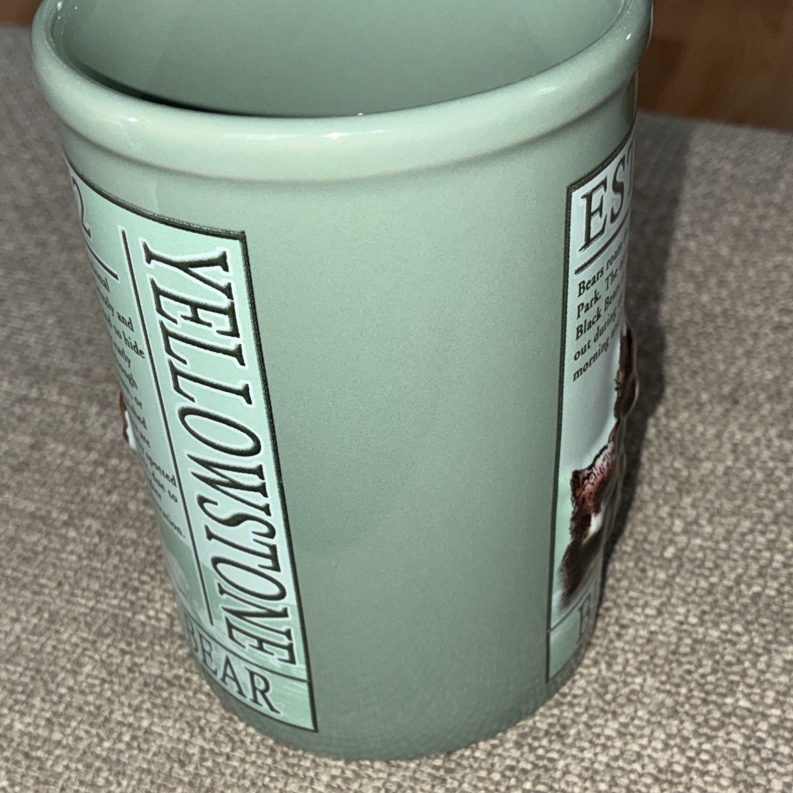 Yellowstone National Park Bear Coffee Mug EST. 1872, National Parks Theme