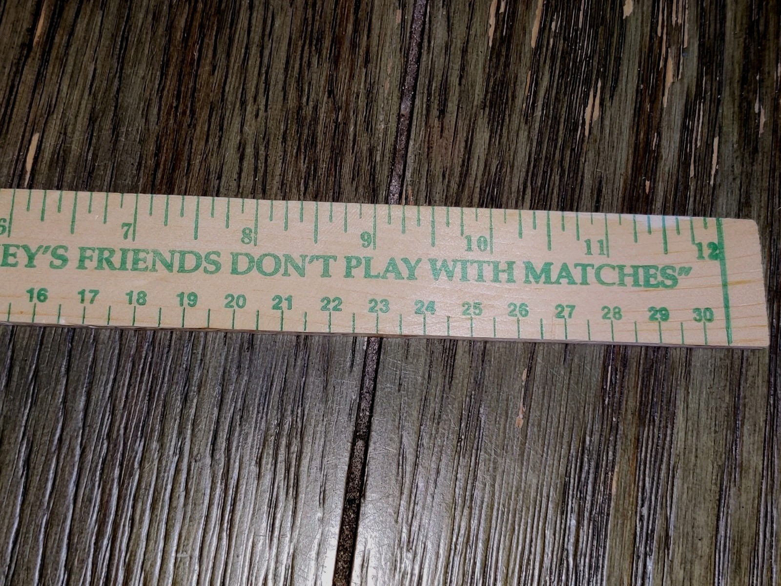 Smokey The Bear Wood Rulers Smokey’s Friends Don’t Play With Matches Forest Svc