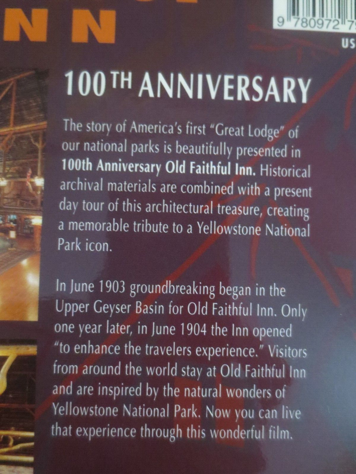 Old Faithful Book Hardback Book 63 Pages and Dust Cover and DVD in Box