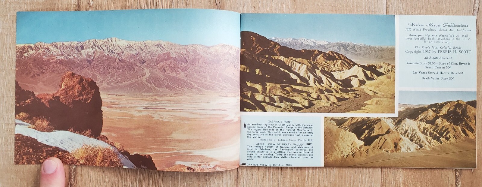 THE DEATH VALLEY STORY Ferris H. Scott 1957 Vintage Booklet Western Resort Pub