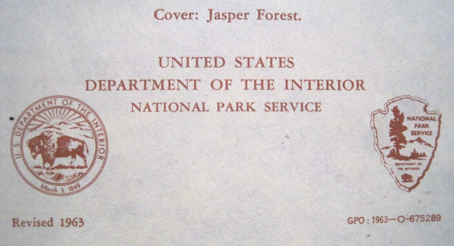 Vintage GPO 1963 Petrified Forest National Park Brochure