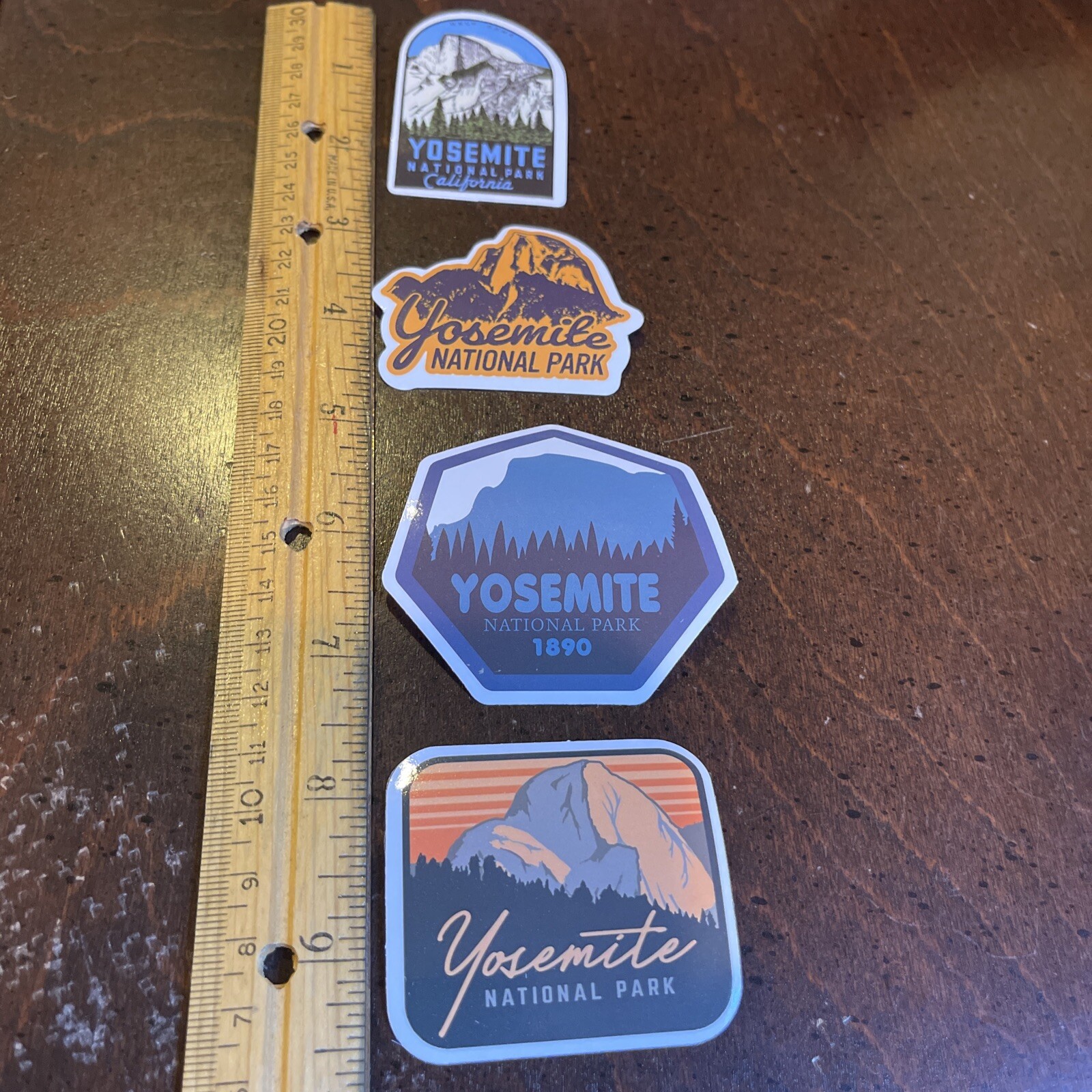Yosemite National Park Stickers — Set Of 4 — Lot #5