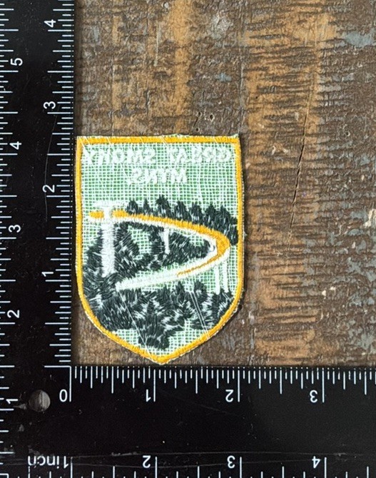 Vintage Great Smoky Mountains Clingmans Dome Observation Tower Patch NOS 1970s
