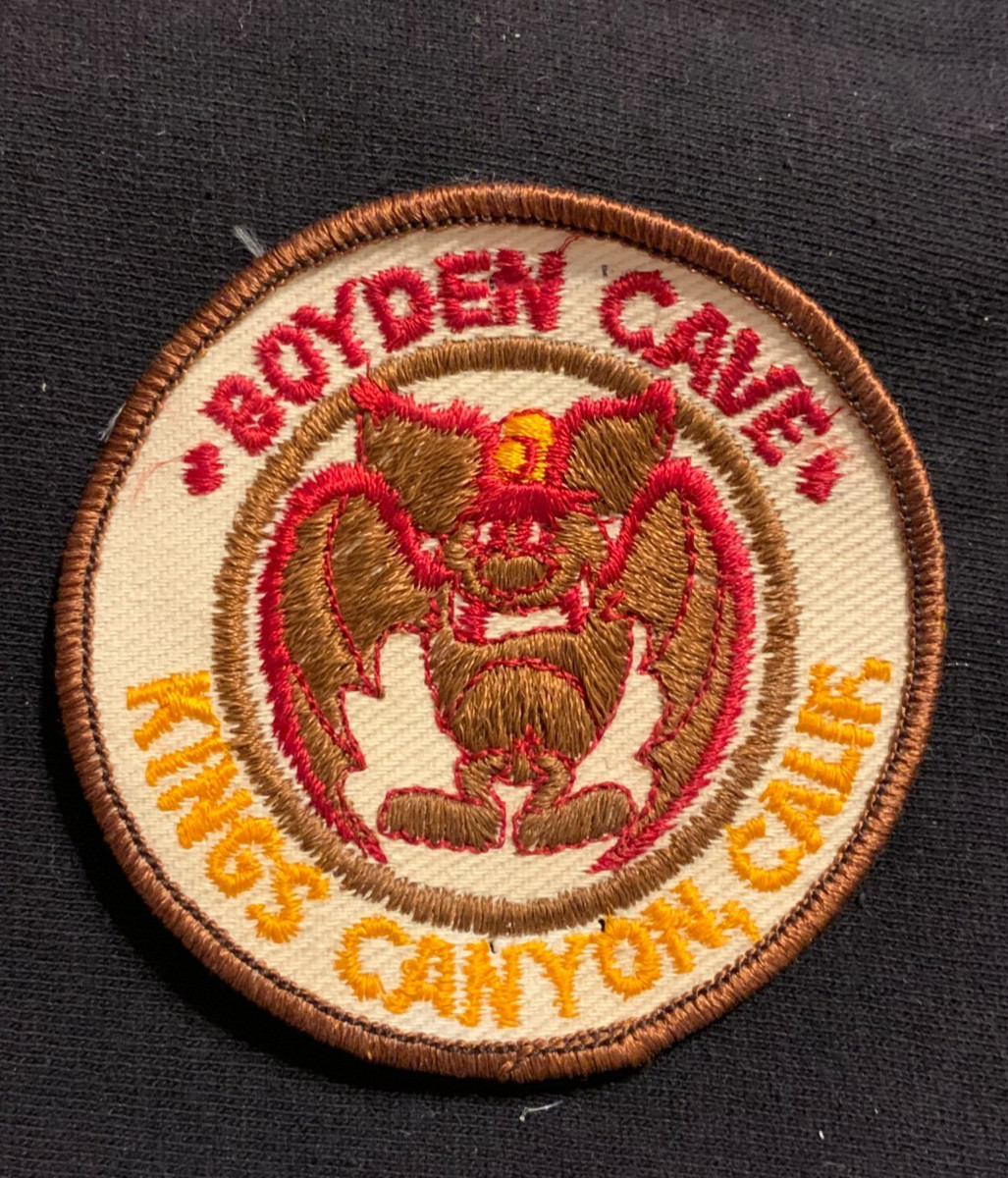 BOYDEN CAVE KINGS CANYON, CA Embroidered Sew-On Patch