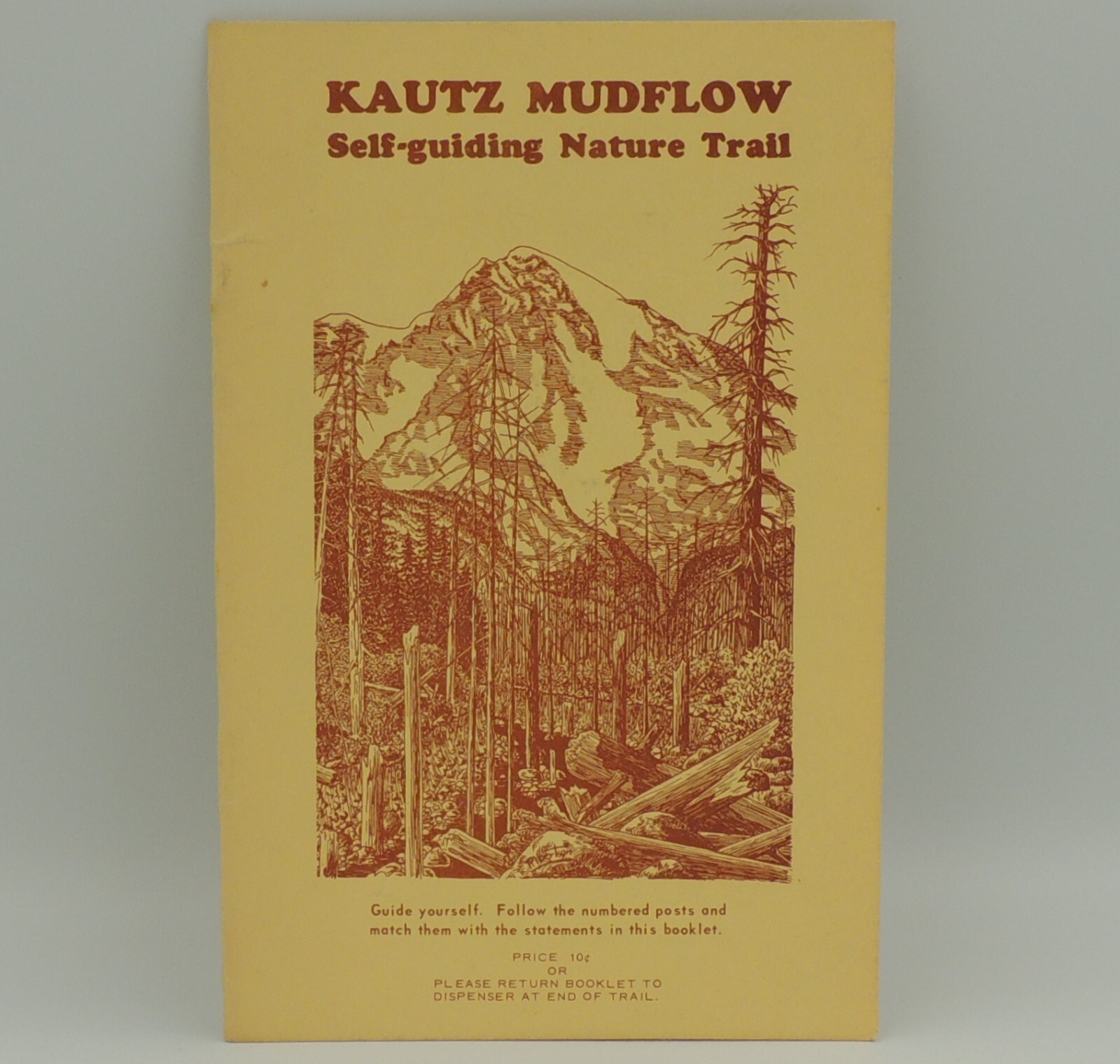 Kautz Mudflow Self-Guiding Nature Trail 1947 Mount Rainier Guidebook SC