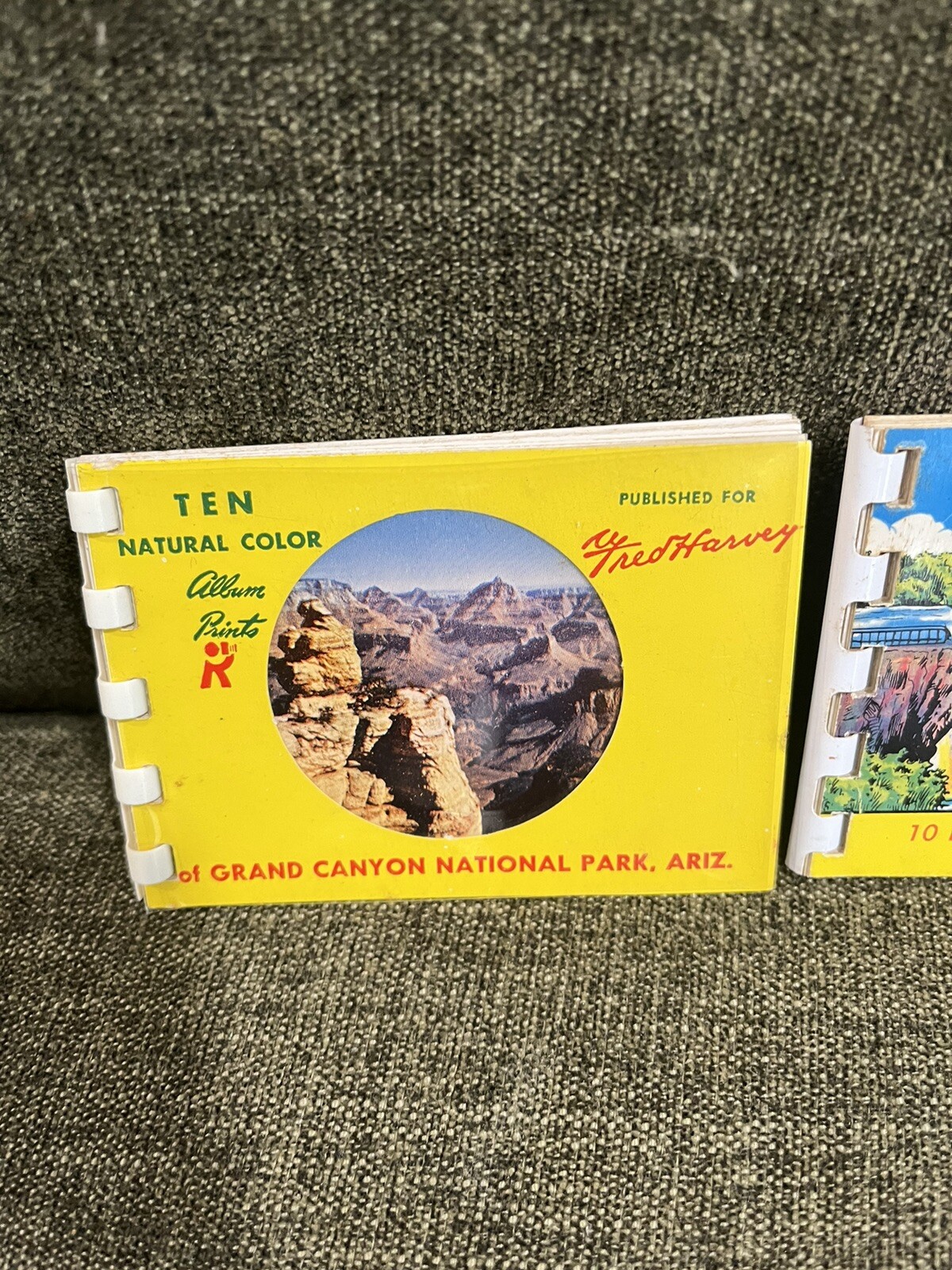 3 Sets Grand Canyon Lake Michigan Niagara Falls vintage Natural Color Booklets