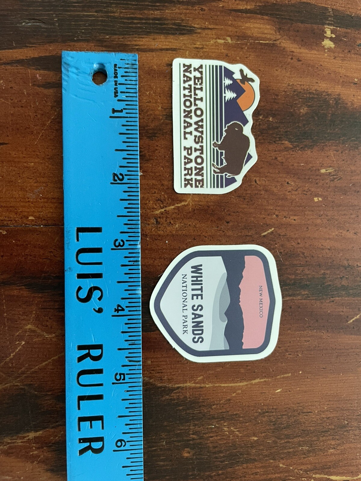 2 Piece White Sands & Yellowstone National Park Outdoor Wilderness Sticker Decal
