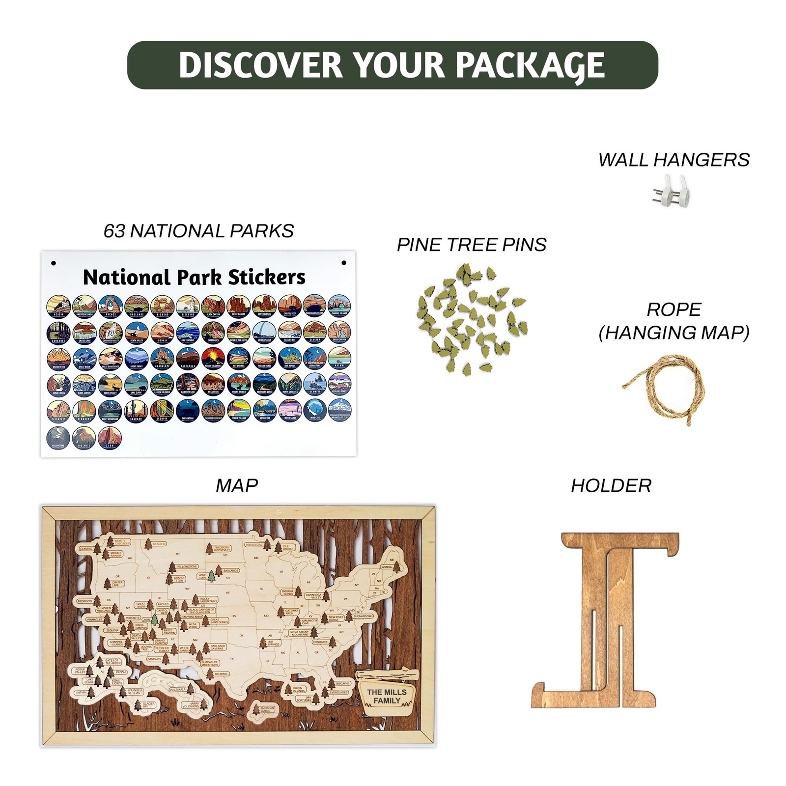 US National Parks Map, National Park Travel Map, National Park Tracker Checkl…