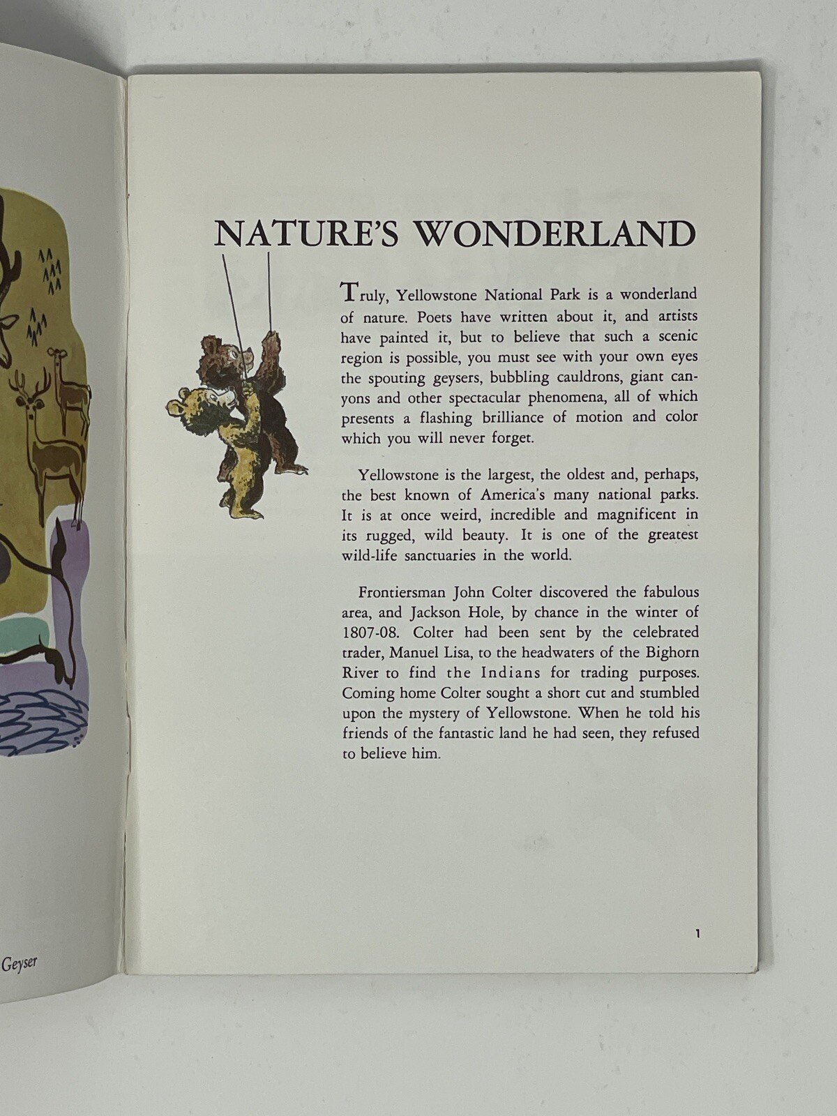 1961 GUIDE TO YELLOWSTONE & GRAND TETON PARK – UNION PACIFIC RAILROAD