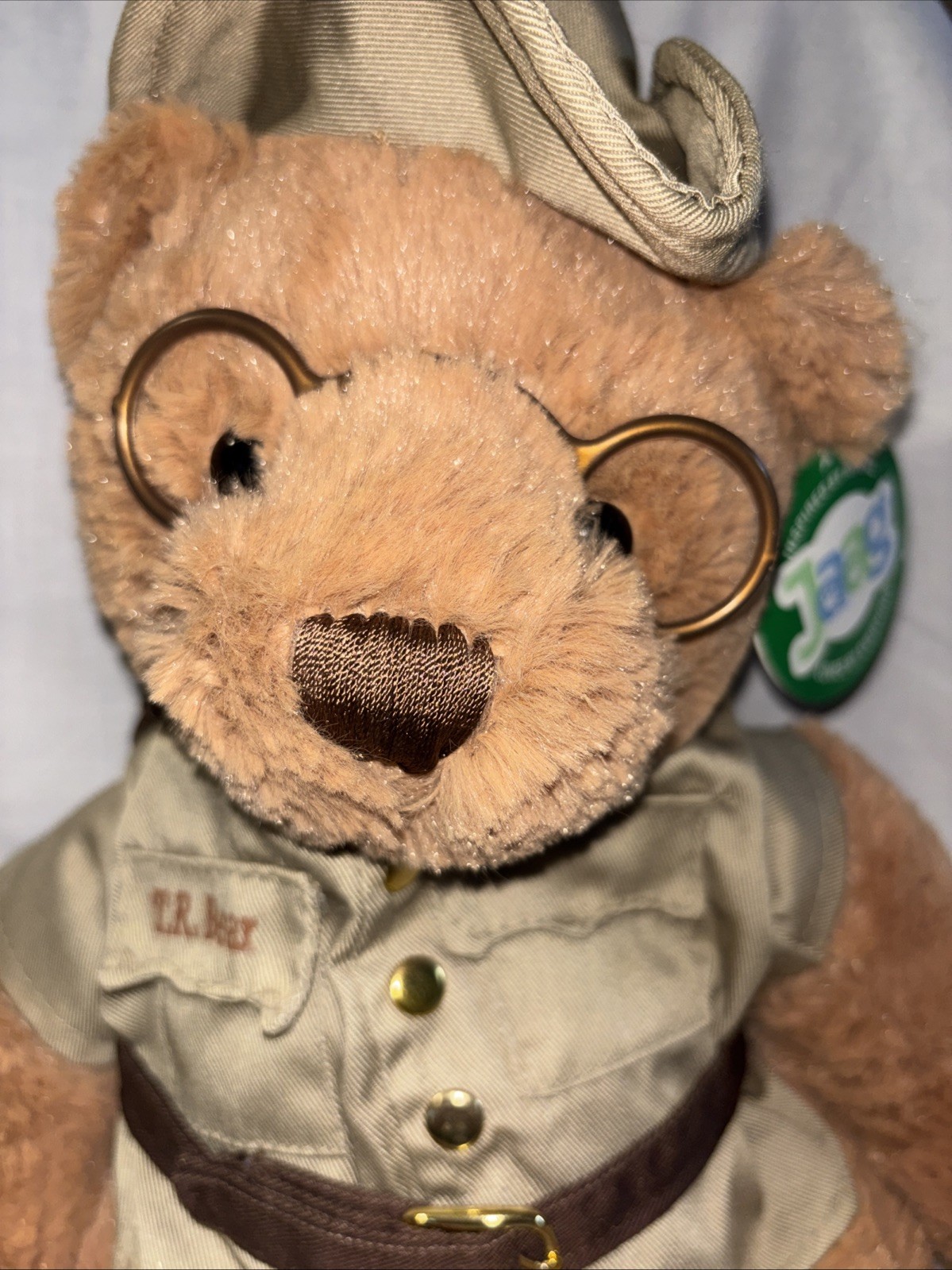 Yellowstone National Park Teddy Roosevelt Bear Glasses Plush With Tag!!